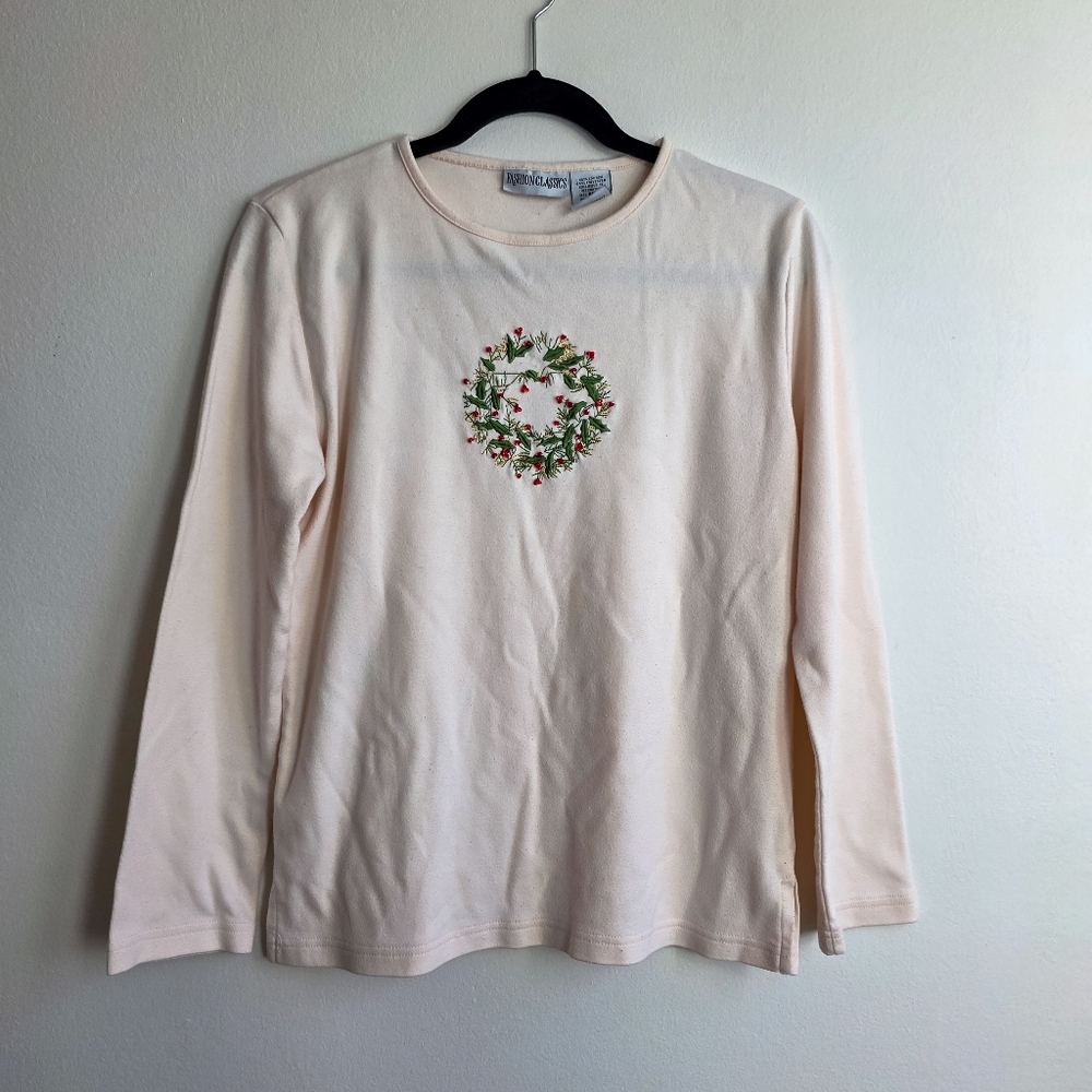 Vintage Y2K Christmas Long Sleeve Top